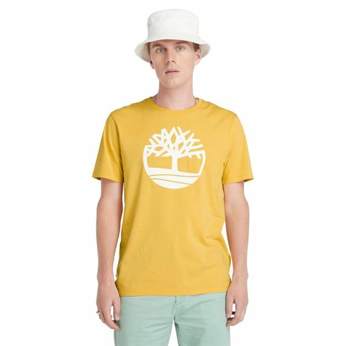 Camiseta de Manga Corta Hombre Timberland Kennebec River Tree Logo Short Amarillo 4