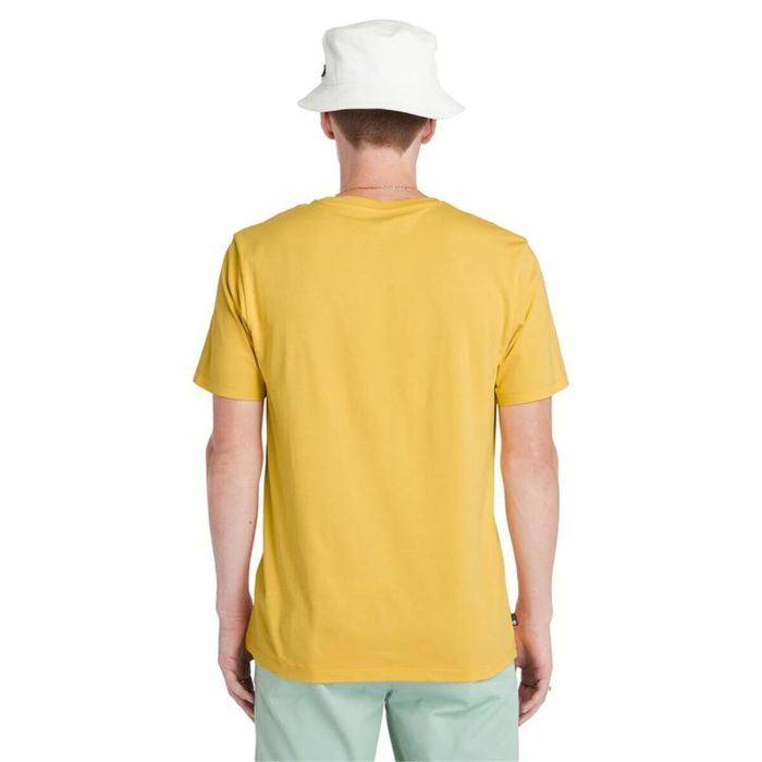 Camiseta de Manga Corta Hombre Timberland Kennebec River Tree Logo Short Amarillo 3