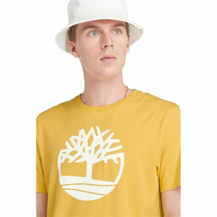 Camiseta de Manga Corta Hombre Timberland Kennebec River Tree Logo Short Amarillo 1