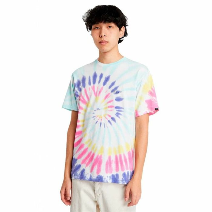 Camiseta de Manga Corta Hombre Vans Rainbow Spiral Cian 3