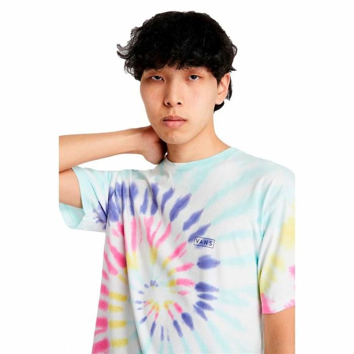 Camiseta de Manga Corta Hombre Vans Rainbow Spiral Cian 1