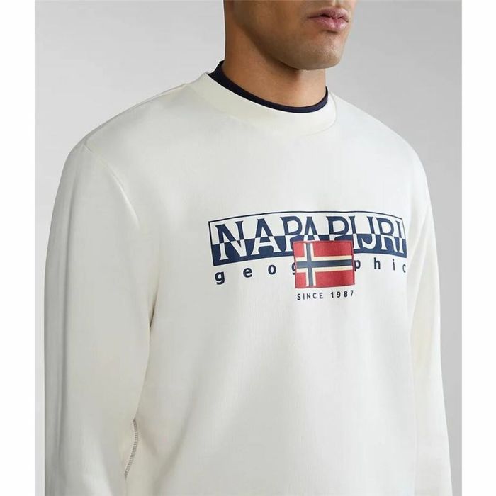 Sudadera sin Capucha Hombre Napapjiri B-Aylmer C Blanco 2