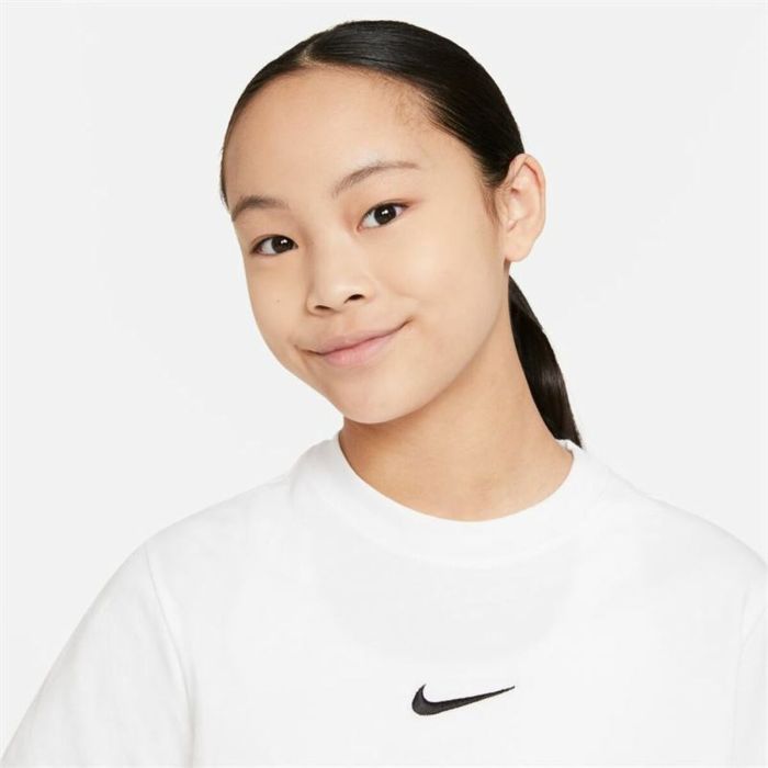Camiseta de Manga Corta Infantil Nike Sportswear Blanco 2