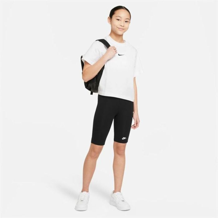 Camiseta de Manga Corta Infantil Nike Sportswear Blanco 1