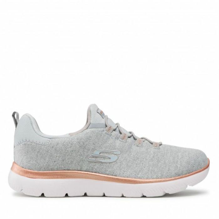 Zapatillas Deportivas Mujer Skechers Summits Dazzling Gris 0 Zapatillas Deportivas Mujer Skechers Summits Dazzling Gris 0