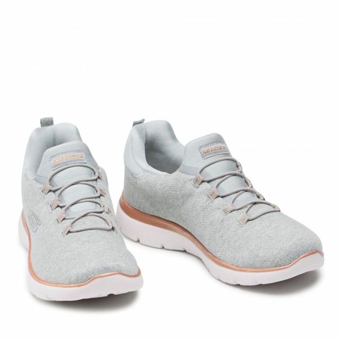 Zapatillas Deportivas Mujer Skechers Summits Dazzling Gris 1 Zapatillas Deportivas Mujer Skechers Summits Dazzling Gris 1