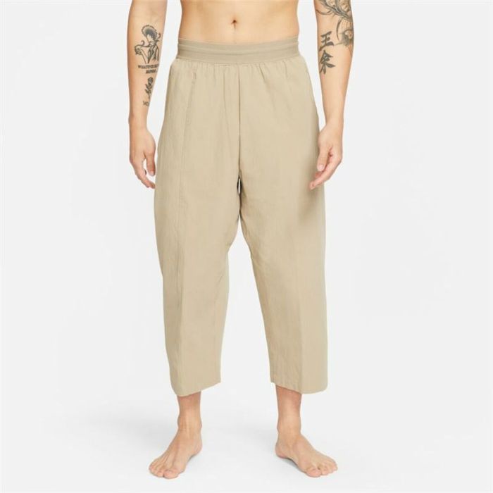 Pantalón Largo Deportivo Nike Dri-Fit Yoga Beige Hombre 1