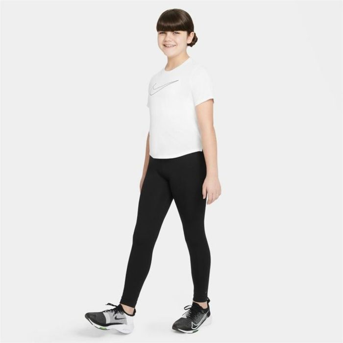 Camiseta de Manga Corta Infantil Nike Dri-FIT One Blanco 1