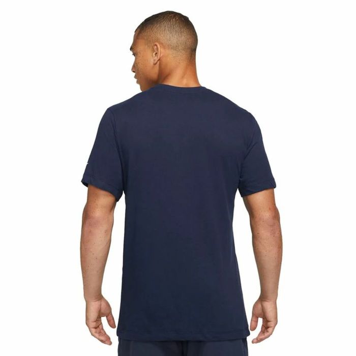 Camiseta de Manga Corta Hombre Nike Court Dri-FIT Rafa Azul 1