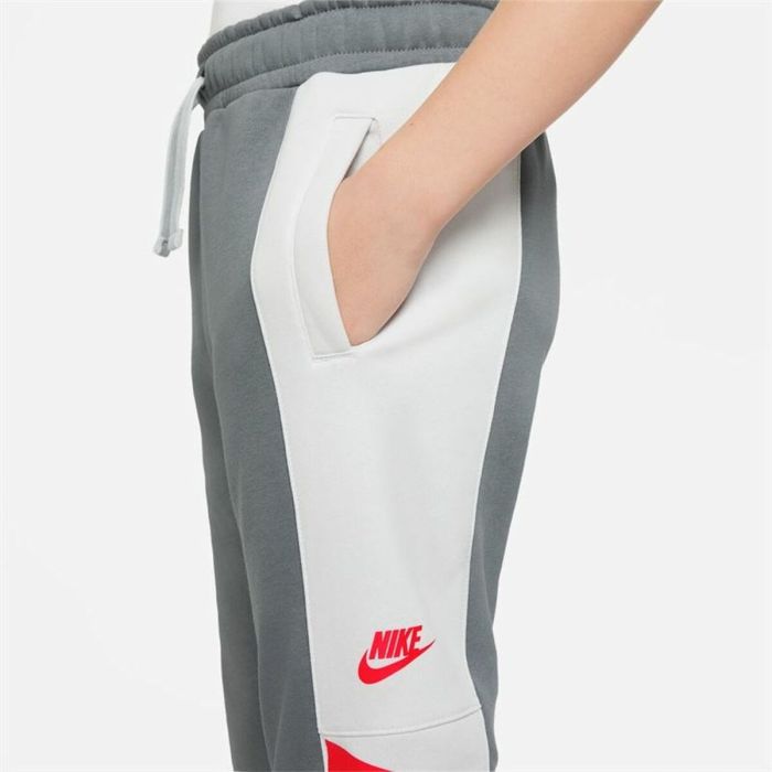 Pantalón de Chándal para Niños Nike Sportswear Blanco Gris oscuro 1