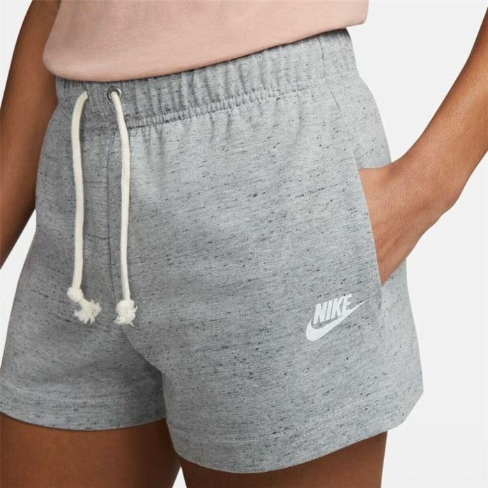 Pantalones Cortos Deportivos para Mujer Nike Sportswear Gym Vintage Gris 3