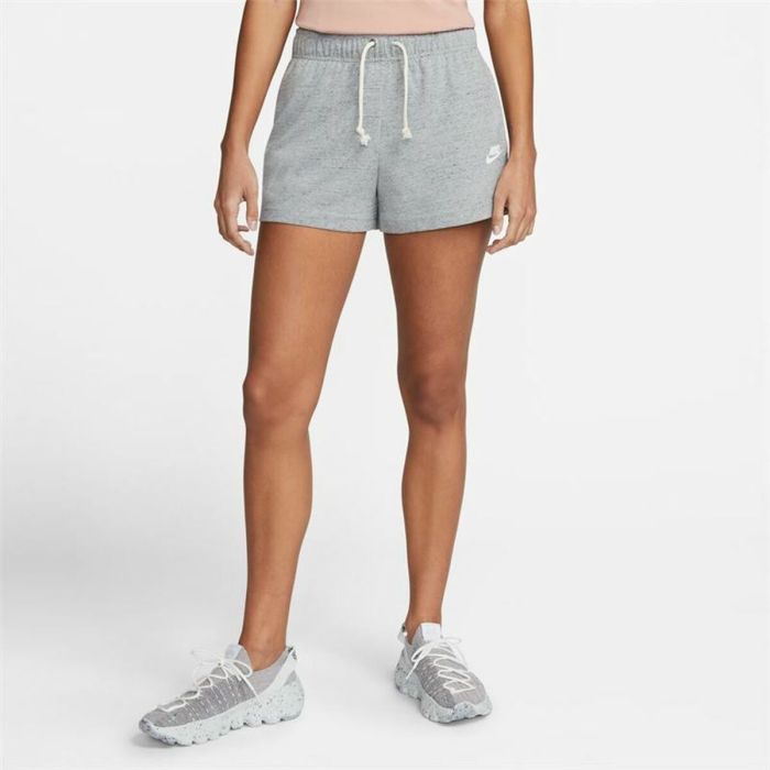 Pantalones Cortos Deportivos para Mujer Nike Sportswear Gym Vintage Gris 2