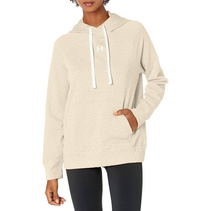 Sudadera con Capucha Mujer Under Armour 1356317-783 Beige Sudadera con Capucha Mujer Under Armour 1356317-783 Beige