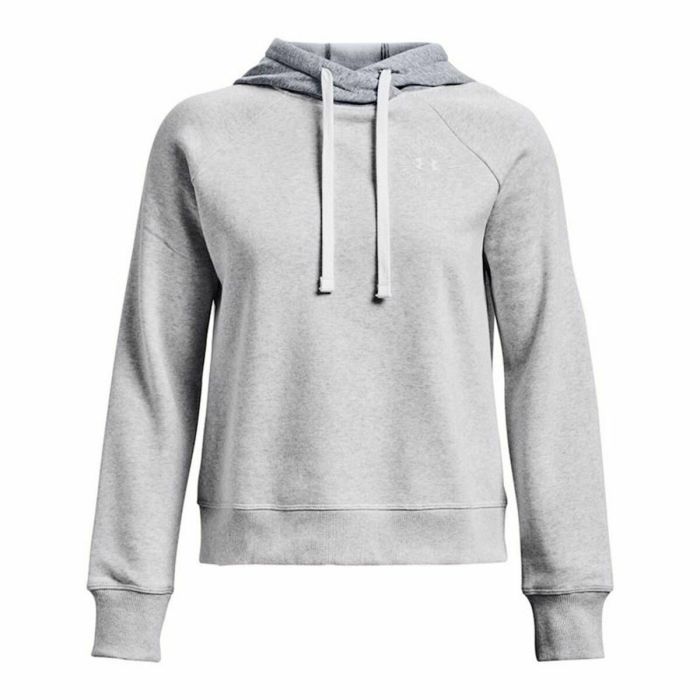 Sudadera con Capucha Hombre Under Armour Rival Fleece CB Gris