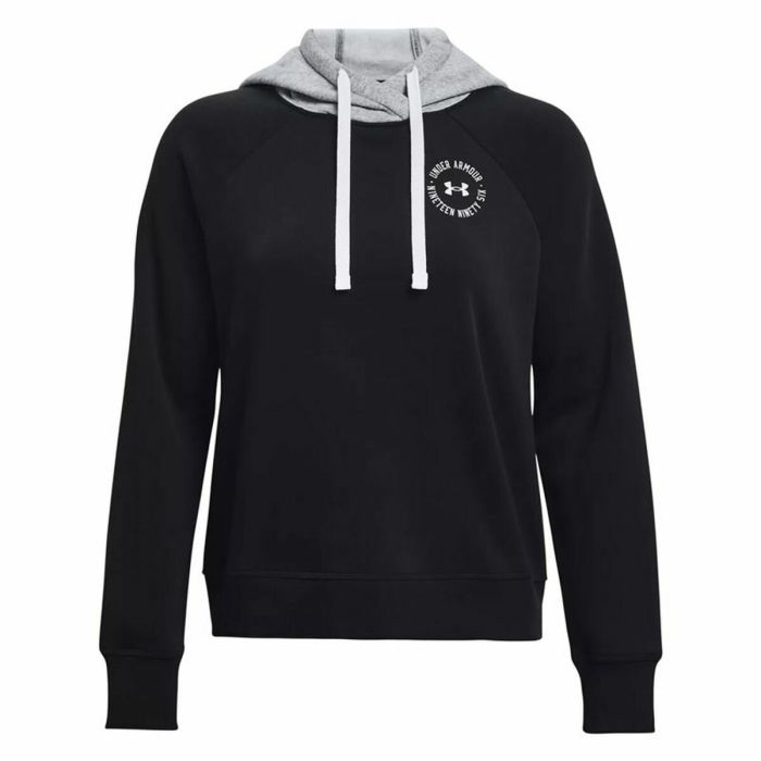 Sudadera con Capucha Hombre Under Armour Rival Fleece CB Negro 1