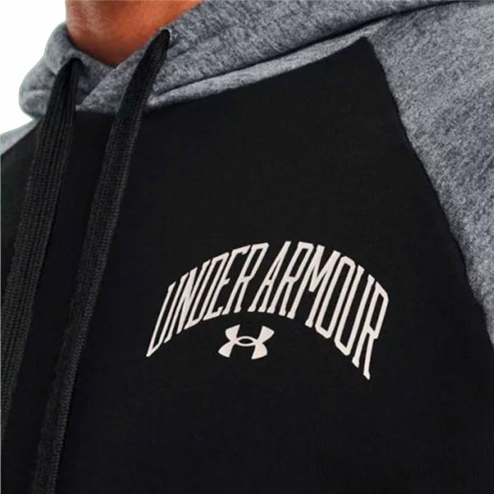 Sudadera con Capucha Hombre Under Armour  Wordmark Colorblock Negro 1