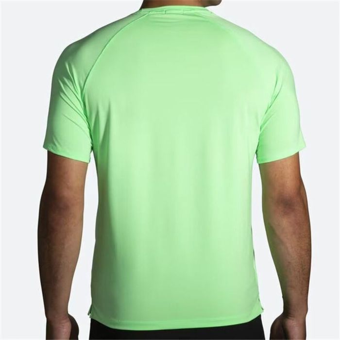 Camiseta de Manga Corta Hombre Brooks Atmosphere 2.0 Verde limón 1