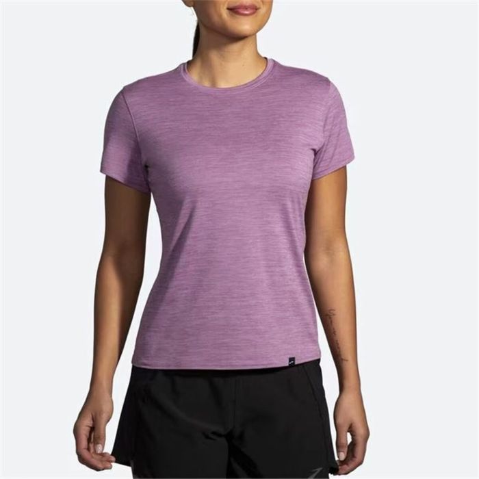 Camiseta de Manga Corta Mujer Brooks Luxe Lila 2