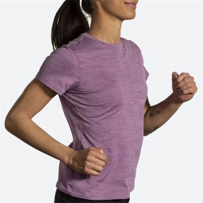 Camiseta de Manga Corta Mujer Brooks Luxe Lila 1