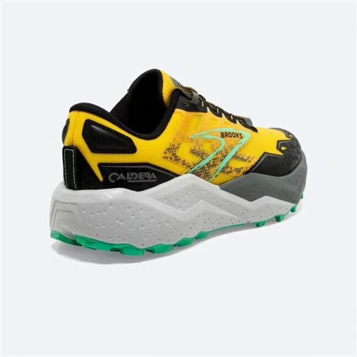 Zapatillas de Running para Adultos Brooks Caldera 7 Amarillo Negro 2