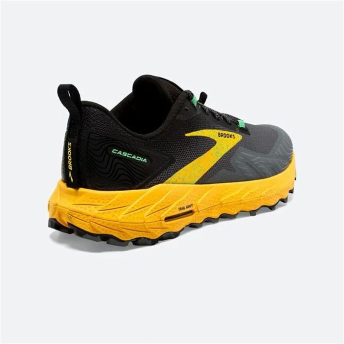 Zapatillas de Running para Adultos Brooks Cascadia 17 Amarillo Negro 1