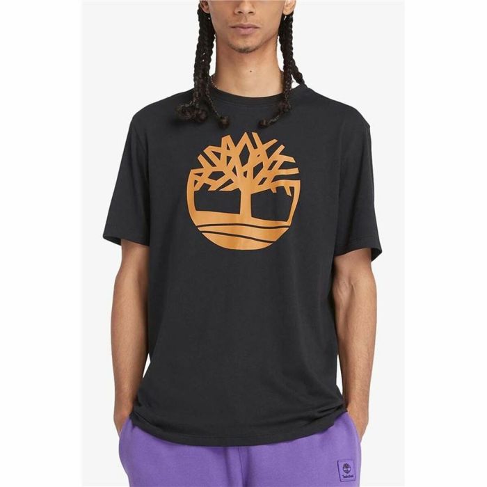 Camiseta de Manga Corta Hombre Timberland Kennebec River Tree Logo Negro 3