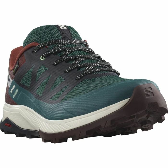 Zapatillas Deportivas Salomon Outrise GORE-TEX Montaña Burdeos Verde oscuro Hombre 2