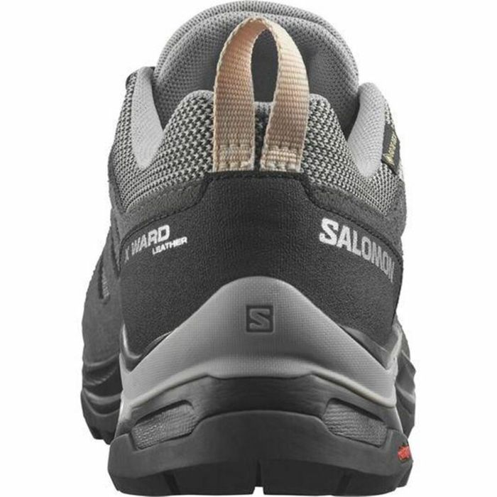 Zapatillas Deportivas Mujer Salomon X Ward GORE-TEX Cuero Montaña Gris 1