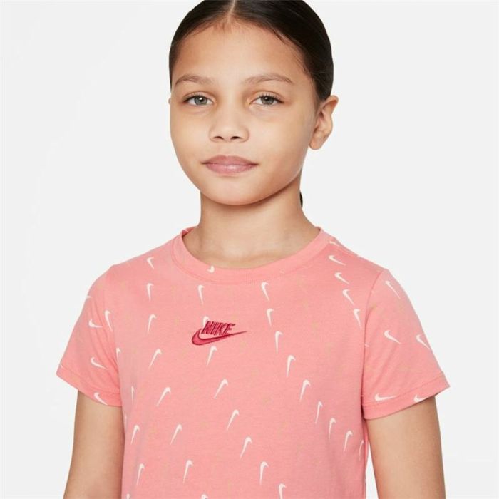 Camiseta de Manga Corta Infantil Nike Sportswear Salmón 2