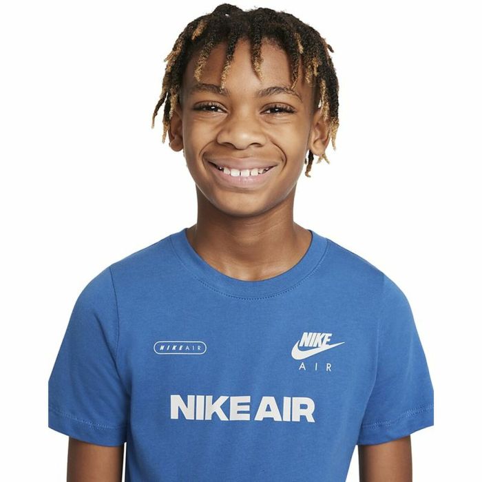 Camiseta de Manga Corta Infantil Nike Air Azul 1