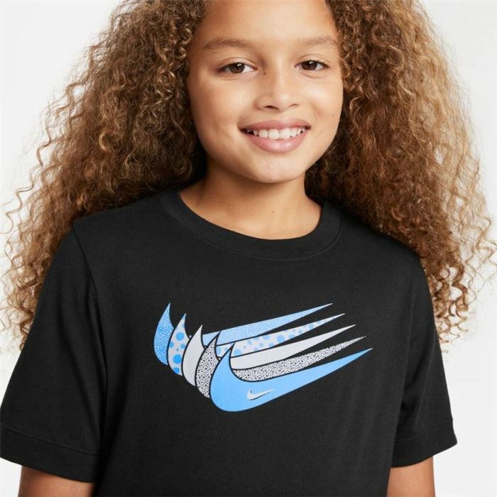 Camiseta de Manga Corta Infantil Nike Sportswear Negro 2