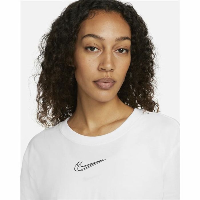 Camiseta de Manga Corta Mujer Nike Sportswear Blanco 2