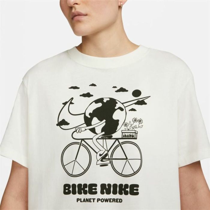 Camiseta de Manga Corta Hombre Nike Bike Blanco 1