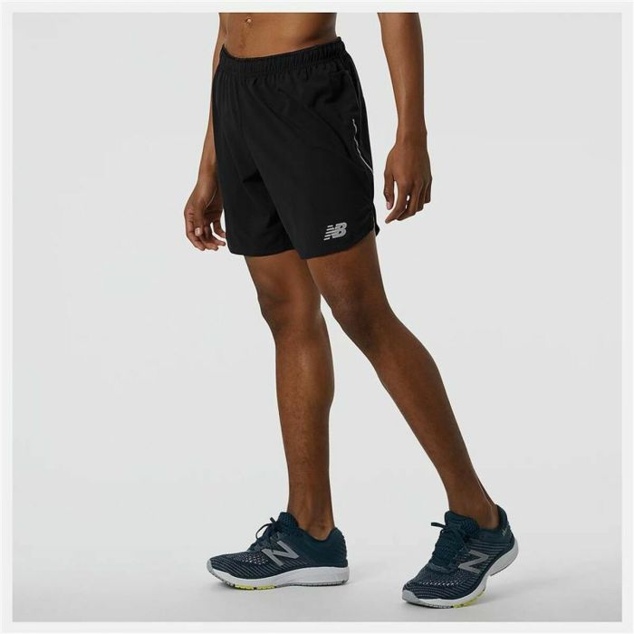Pantalones Cortos Deportivos para Hombre New Balance Impact Run 7" Negro 1