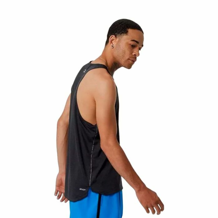 Camiseta de Tirantes Hombre New Balance Impact Run Negro 2