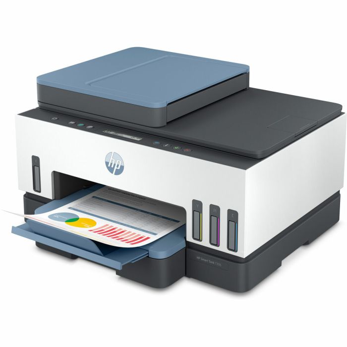 Impresora Multifunción HP Impresora multifunción HP Smart Tank 7306, Impresión, escaneado, copia, AAD y Wi-Fi, AAD de 35 hojas;  1