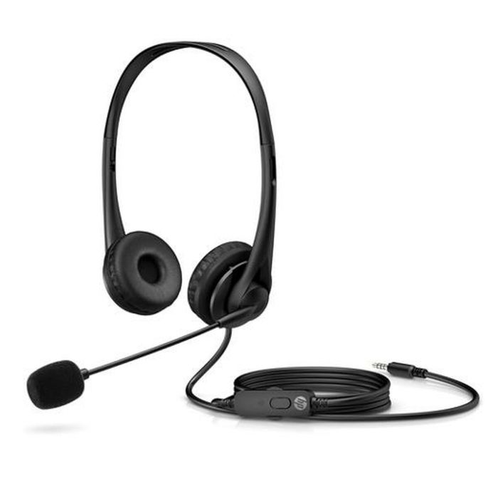 Auriculares HP G2/ con Micrófono/ Jack 3.5/ Negros