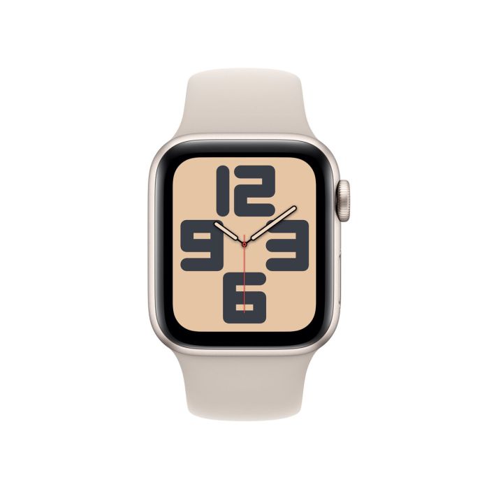 Apple Watch SE 2 Gen 2023/ GPS/ Cellular/ 40mm/ Caja de Aluminio Blanco Estrella/ Correa Deportiva Blanco Estrella S/M
