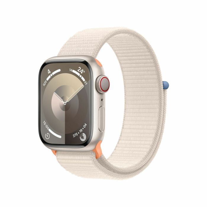 Apple Watch Series 9/ GPS/ Cellular/ 41mm/ Caja de Aluminio Blanco Estrella/ Correa Deportiva Loop Blanco Estrella