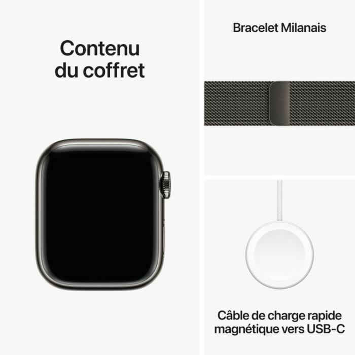 Smartwatch Apple Series 9 Negro Grafito 41 mm 1