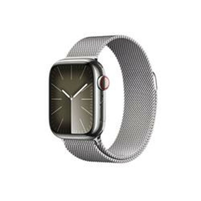 Apple Watch Series 9/ GPS/ Cellular/ 45mm/ Caja de Acero Plata/ Correa Milanese Loop Plata