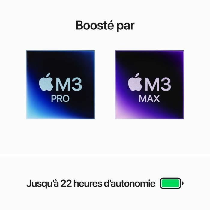 Notebook Apple MacBook Pro 2023 Azerty Francés M3 Max 1 TB SSD 2