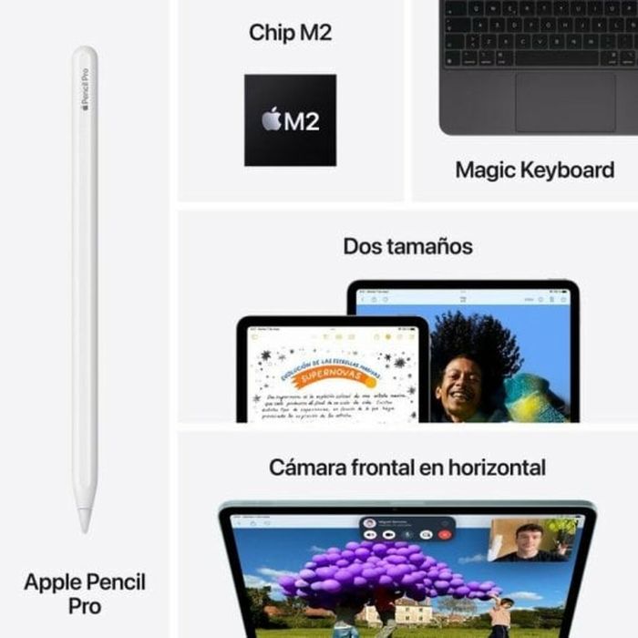 Tablet Apple MV6U3TY/A 13" 8 GB RAM 128 GB M2 Púrpura 2
