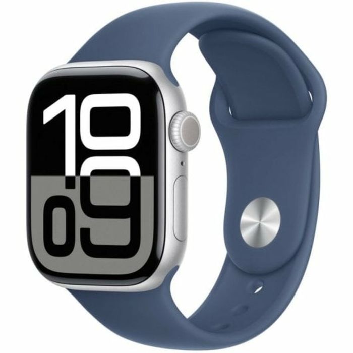 Apple Watch Series 10/ GPS/ 42mm/ Caja de Aluminio / Correa Deportiva Azul Denim S/M