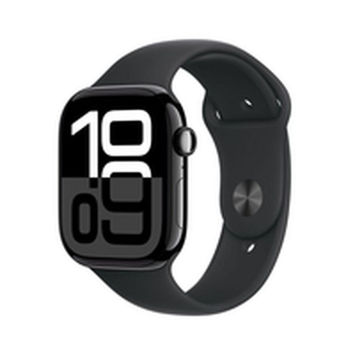 Apple Watch Series 10/ GPS/ 46mm/ Caja de Aluminio Negro Azabache / Correa Deportiva Negra S/M