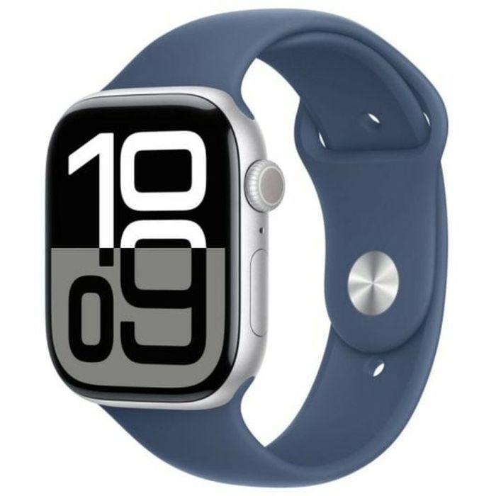 Apple Watch Series 10/ GPS/ Cellular/ 46mm/ Caja de Aluminio / Correa Deportiva Azul Denim S/M