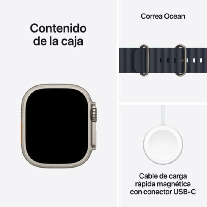 Smartwatch Apple MX4D3TY/A Titanio 49 mm 2