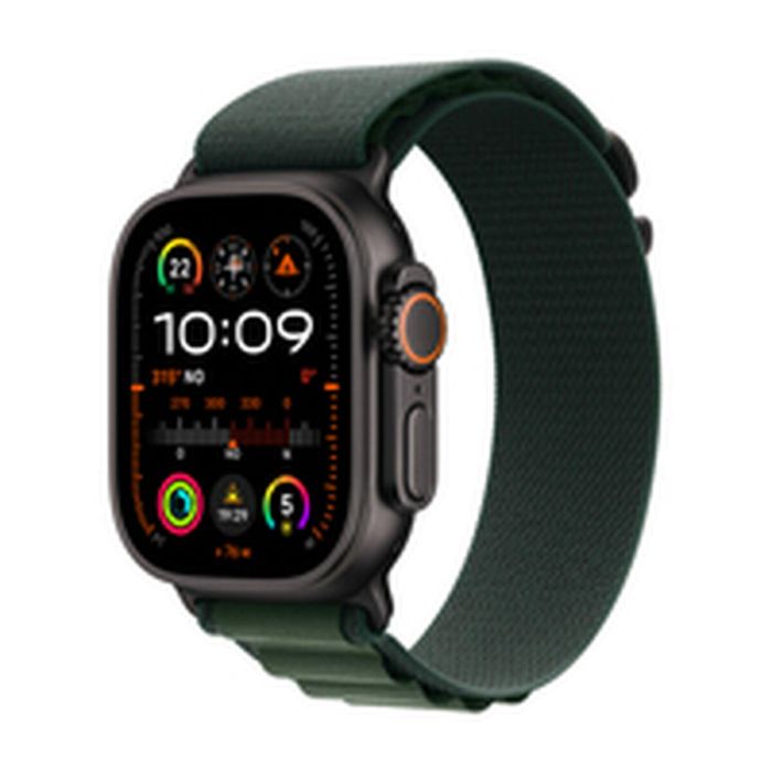 Apple Watch Ultra 2/ GPS/ Cellular/ 49mm/ Caja de Titanio Negro / Correa Loop Alpine Verde Oscuro Grande