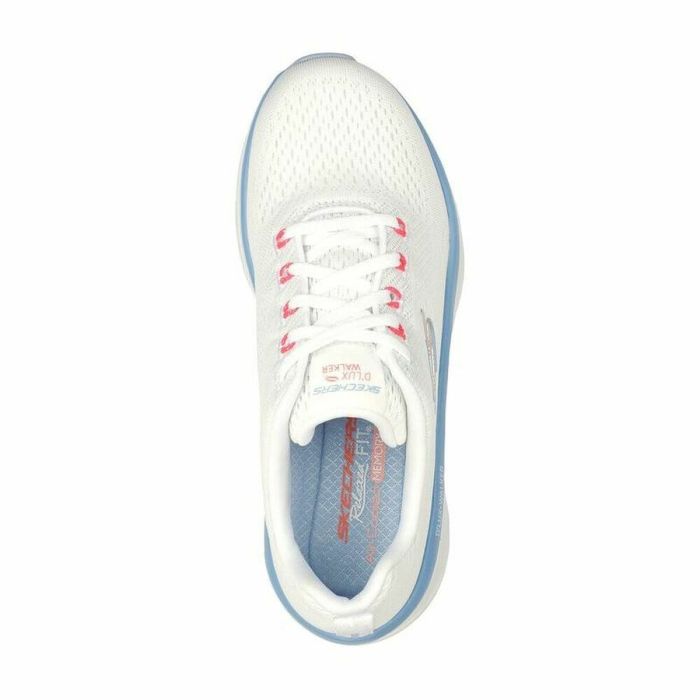 Zapatillas de Running para Adultos Skechers D'Lux Walker Blanco Mujer 3