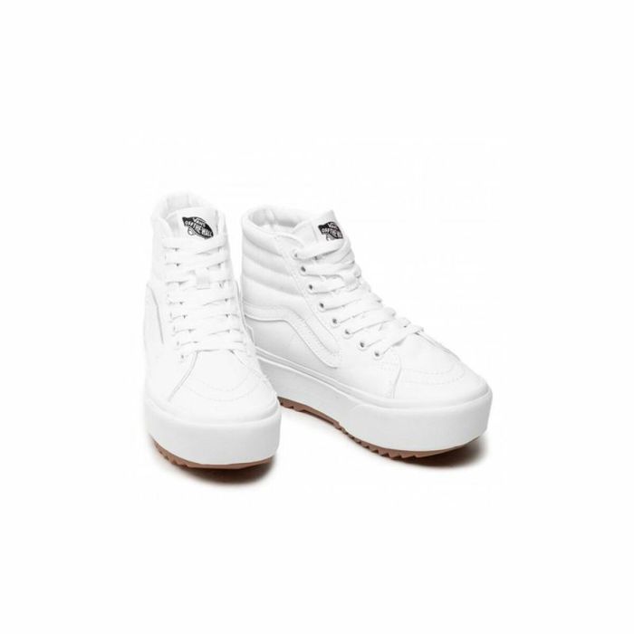 Zapatillas Casual de Mujer Vans Sk8-Hi Stacked Blanco 3